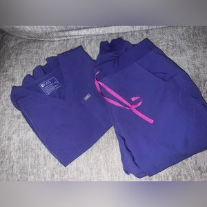 Purple figs scrubs